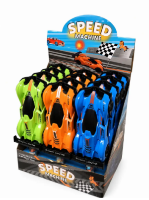 Speed Machine Candy Filled Toy Race Car 12ct
